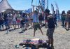 Con la fuerza del viento se realizó una clínica de Kite Surf